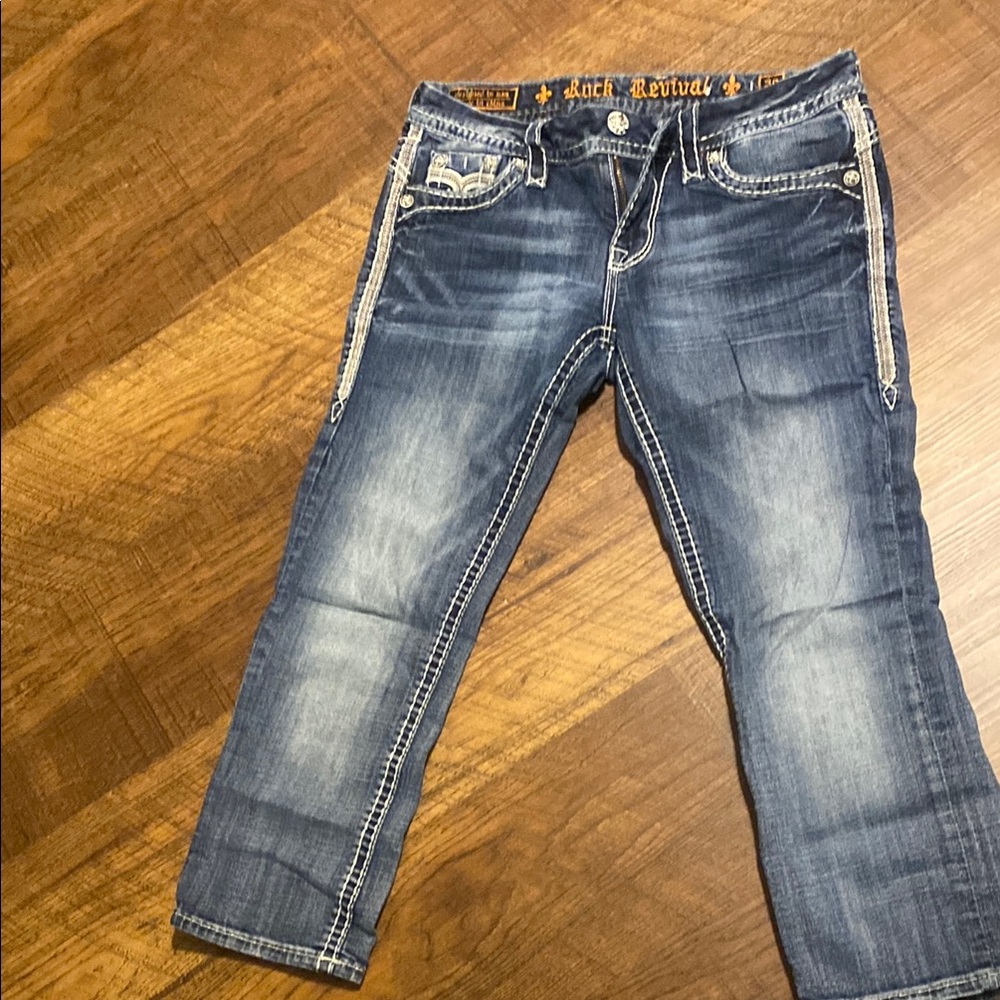 Rock Revival Blue Jeans